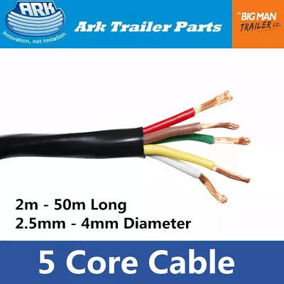 ARK Electrical Connection 5 Core Wire & Cable Multi-Choice For Trailer Caravan • $18