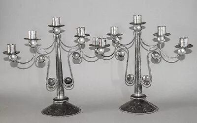 Vintage Mexican Tin Candelabra - Pair • $65