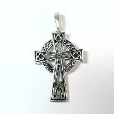 Sterling Silver Irish Celtic Cross Pendant  • $39