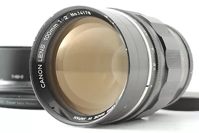 【Exc+4 W/ Hood】 Canon 100mm F/2 L39 LTM Leica Screw Mount Lens Japan #1497 • £281.49