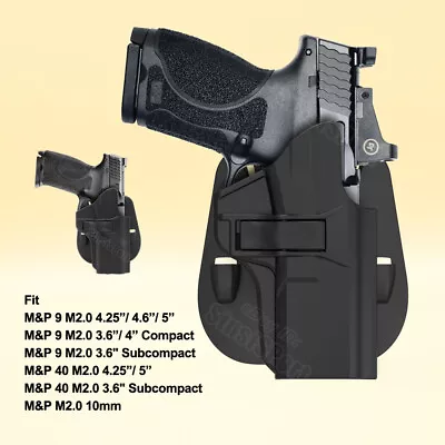 MP 9mm Holster For S&W M&P 9 M2.0 4.25''4.6” MP 40 MP 2.0 Full Size MP M2.0 10mm • $21.59