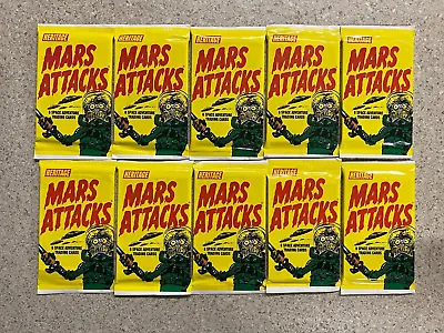 Lot Of 10 2012 Topps MARS ATTACKS Heritage New Factory Sealed Trading Card Packs • $22.99