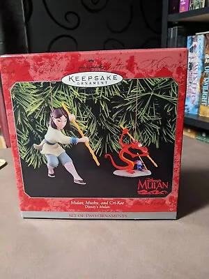 Hallmark Keepsake Ornament Mulan Mushu And Cri-Kee • $21