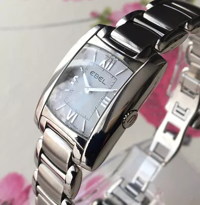 Ebel Watch Brasilia Ladies Swiss Quartz E9976M22 White Dial Steel Genuine • £949