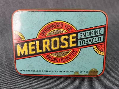 Vintage Melrose Blue Red Tobacco Tin ~ Imperial New Zealand Rolling Cigarettes • $49.99