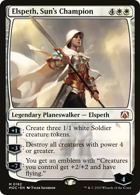 Elspeth Sun's Champion March Of The Machine Commander NM CARD ABUGames • $3.95