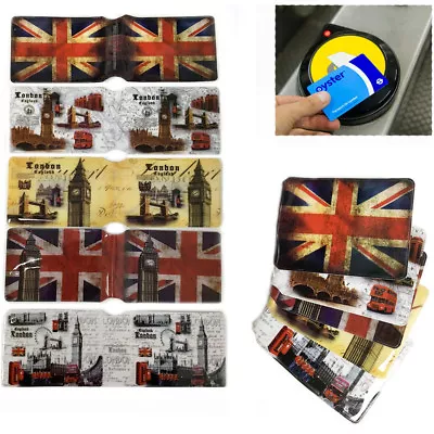 £3.38 • Buy Oyster GB London Icon Travel Card Cover Holder Bus Pass Rail Union Jack Case UK
