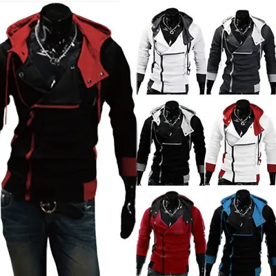 Stylish Creed Hoodie Men's Cosplay For Assassins Cool Slim Jacket Costume New • $18.92