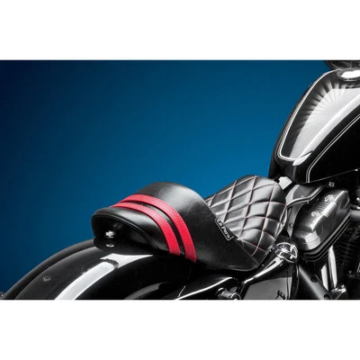 $383.04 • Buy Le Pera LK-416DM Stubs Spoiler Solo Seat W/Red & Diamond Sportster 04-06 10-17
