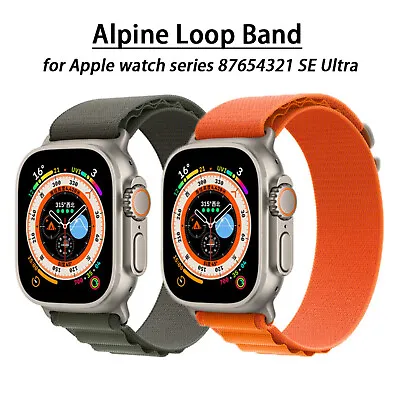 $18.43 • Buy Alpine Loop Strap For Apple Watch Ultra 8 7 6 3 SE Nylon Band 49mm 45/38/40/44mm