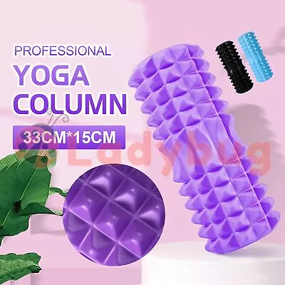 $16.99 • Buy Pilates Foam Roller Long Physio Yoga Fitness GYM Exercise Training 3D Point 33CM