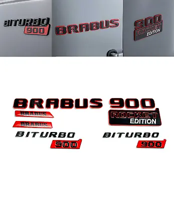 W463A Brabus Style Rocket 900 Biturbo Badge Metallic Set  Mercedes W464 G Class • $1335