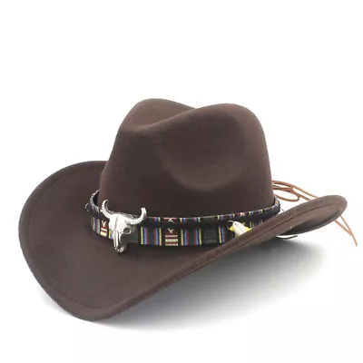 Western Style Kids Boys Girls Cowboy Hat With Tassel Ribbon For Halloween Party • $13.88