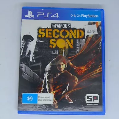 InFamous Second Son - Ps4 - Playstation 4 Region 4 + Free Shipping Included! • $9.90