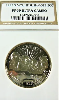 1991-S Mount Rushmore NGC PF69 Ultra Cameo  Commemorative Half Dollar • $30