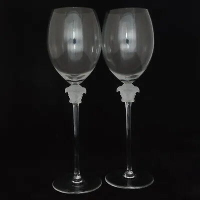 Rosenthal Versace Lumiere Set Of 2 Red Wine Glasses (D0896) • $260