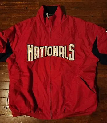 Vintage Washington Nationals Jacket AUTHENTIC Majestic MLB  Men's Sz XL  • $70