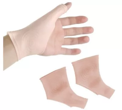 Support Wrist Thumb Brace Arthritis Silicone Hand Pain Relief Gel Glove Carpal T • £3.99