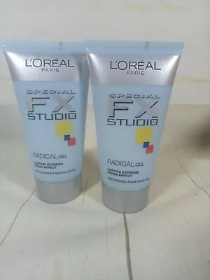 L'Oréal Paris Mens Hair Radical Gel Glue Gel Extreme Hold Hair Boys  150ml • £0.99