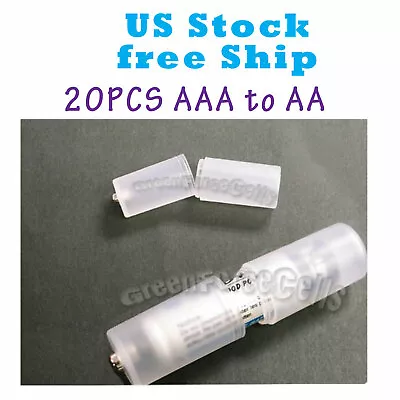 20x AAA To AA Cell Battery Adaptor Converter Holder Case Switcher US Free Ship • $10.53