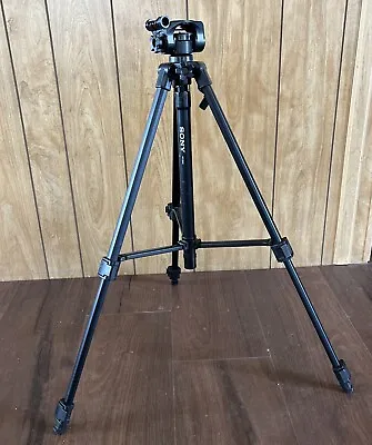 Sony VCT-R640 Collapsible 21-56  Video Camera Tripod W/ Level & Quick-Release • $12