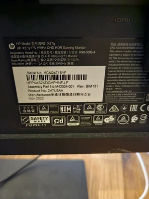 $160 • Buy HP X27Q 1440p 165hz Monitor