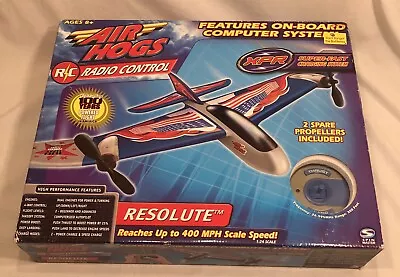 Air Hogs Resolute Radio Control Air Plane -1:24 Scale - New /Old Stock From 2003 • $84.84