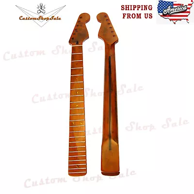 Canada Maple Guitar Neck 22 Frets Fretboard Radius 14  Glossy For Strat ST Style • $59.99