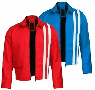 Men's Elvis Presley Speedway Slim Fit White Stripes Jacket • $109.99
