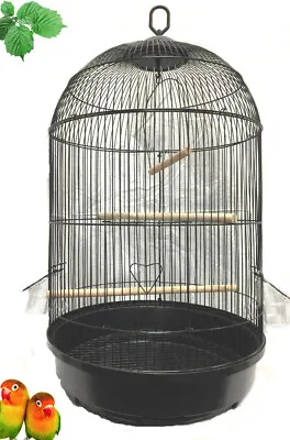 $54.77 • Buy 29  ROUND DOME BIRD FLIGHT CAGE BLACK Cockatiel Lovebird Finch Canary Aviaries  