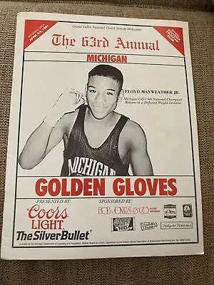 1994 MI Golden Gloves Program With Floyd Mayweather Jr On The Cover • $1500