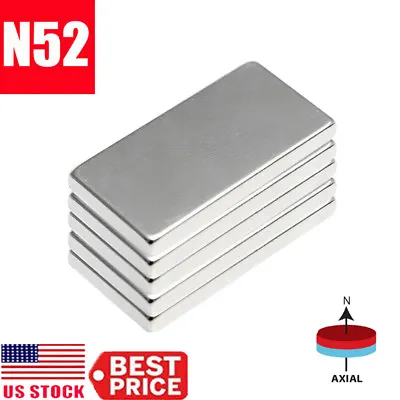 1-50Pcs N52 20x10x2mm Neodymium Block Magnet Super Strong Rare Earth Magnets Lot • $4.96