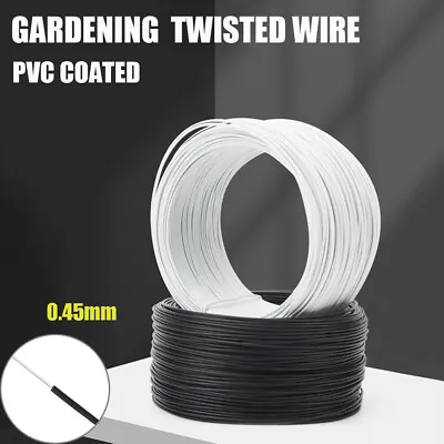 Plastic Coated Wire Ties Twist Ties For Harness & Gardening & Packaging 1Roll • £10.31