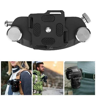 SLR Camera Clip Waist Belt Quick Release Holster Hanger Quick Strap Backpack • £12.99