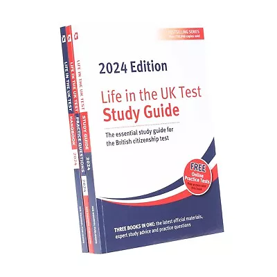 Life In The UK Test 2024: 3 Books Collection Set - Non Fiction - Paperback • £24.99