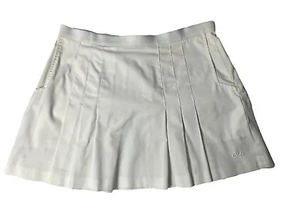 Vintage Fila Pleated Tennis Skirt White Size 10 - Made In Italy • $29