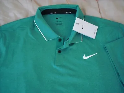 Nike Dri-FIT Vapor Tipped Perf. Golf Polo Shirt NWT - Mens XL - Neptune Green • $44.99