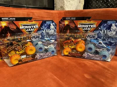 Monster Jam Fire & Ice Gravedigger El Toro Loco Dragon Max-D. Brand New! • $34