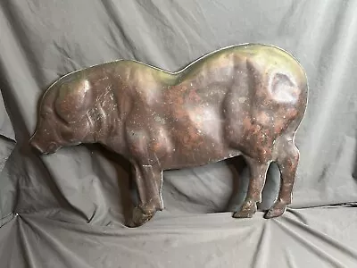 Vintage Large Copper Pig Weathervane Topper 30” Rustic Decor Farmhouse • $199.99