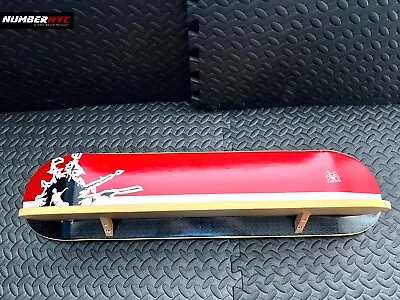 RARE Skateboard Wooden Wall Shelf Deck Red Black White Board SKATELAB Shelving • £87.57