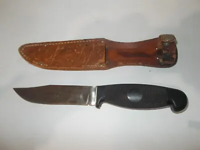 $9 • Buy Vintage Utica Kutmaster Carbon Steel Hunting Knife W Sheath