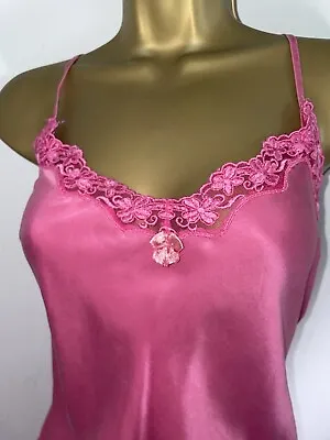 Pretty La Senza Pure Silk Chemise/negligee Pink Size 12 • £6