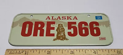 Alaska ORE 566 Metal Bicycle License Plate Cereal Premium Rare Vintage • $7.99