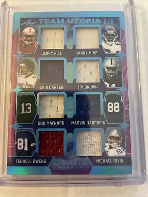 2022 Leaf In The Game Team Utopia Rice Moss Owens Irvin Harrison Brown Carter /6 • $165