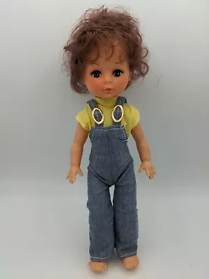 Hong Kong Vintage Big Eyes Baby Doll 11  Curly Hair 1960's • $7.99