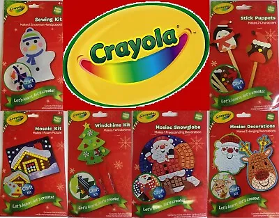 £3.09 • Buy Crayola Christmas Children's DIY Arts Craft Kits Sets | Fun Festive Craft XMAS 