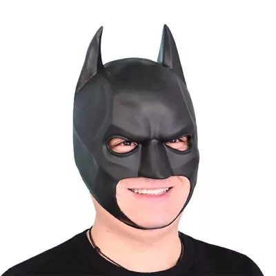 Mens Batman Mask Breathable Half Helmet Masks Cosplay Props Masquerade Party UK • £13.69