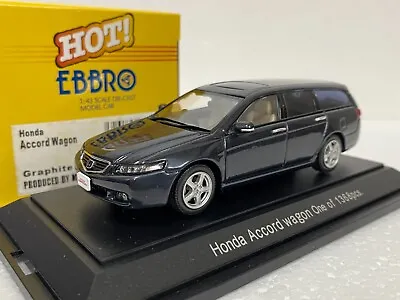 1:43 EBBRO 429 Honda Accord Wagon Tourer CM2 Gray Diecast Scale Model Car • $58