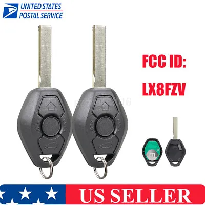$15.72 • Buy 2 Replacement Keyless Entry Remote Control Key Fob For BMW LX8FZV 7935 Chip