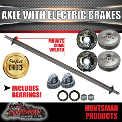 $457 • Buy 1400Kg Electric Braked Trailer Caravan 45mm Solid Axle. S.G Cast Drums